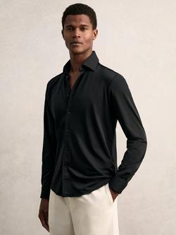 Reiss Voyager Regular Fit Shirt, Black, Black