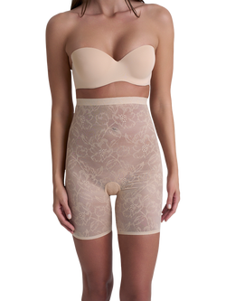 Bye Bra Lace High Waist Shaping Shorty, Beige, Beige