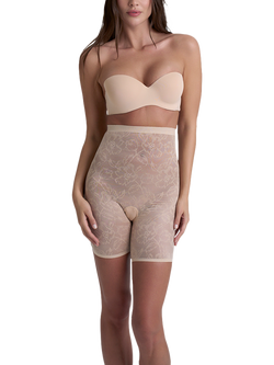 Bye Bra Lace High Waist Shaping Shorty, Beige - view 2, Beige