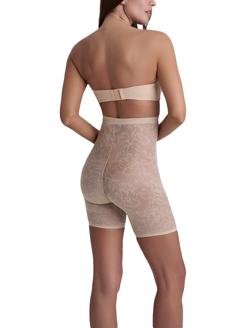 Product image 3 of 8, which shows Bye Bra Lace High Waist Shaping Shorty, Beige, S