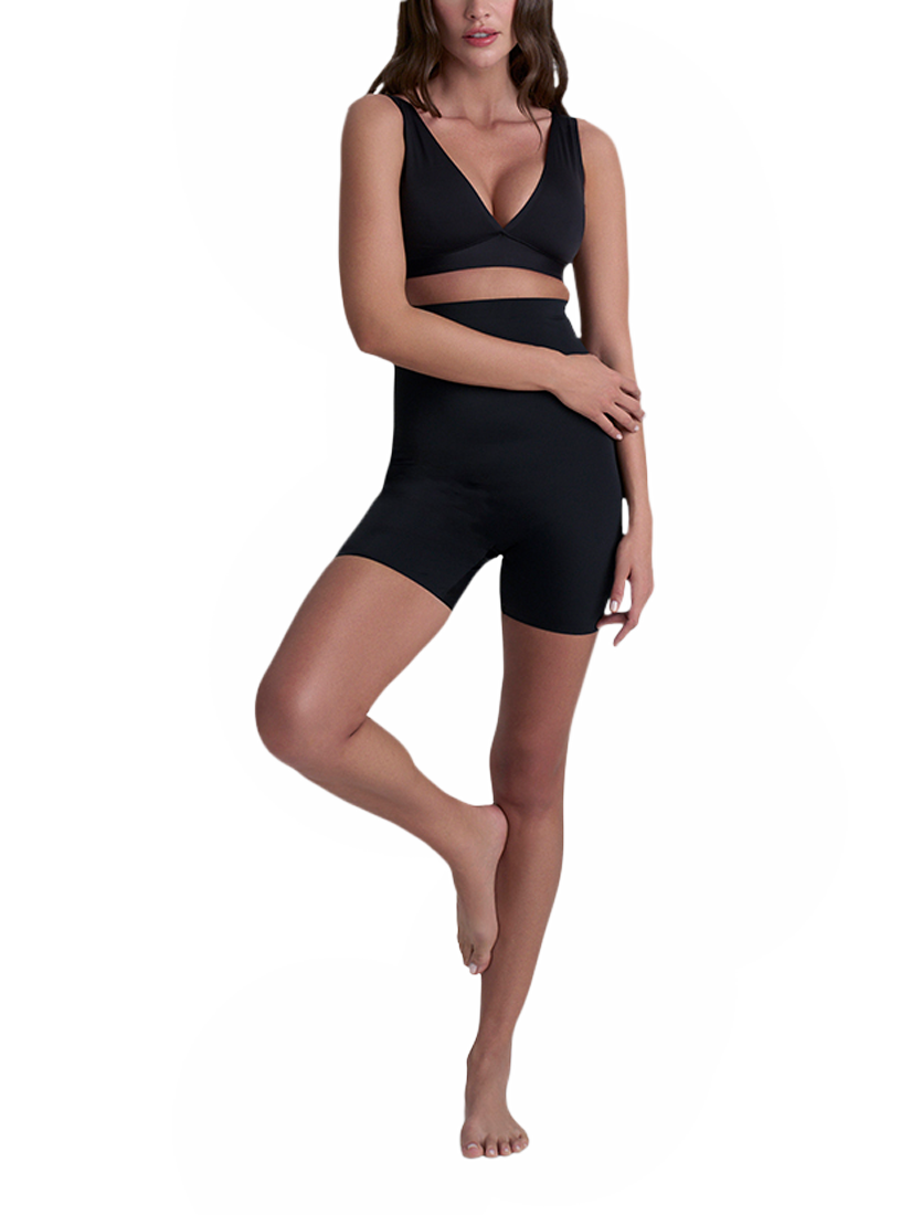 Product image 2 of 5, which shows Bye Bra Invisible High Waist Shorts, Black, S