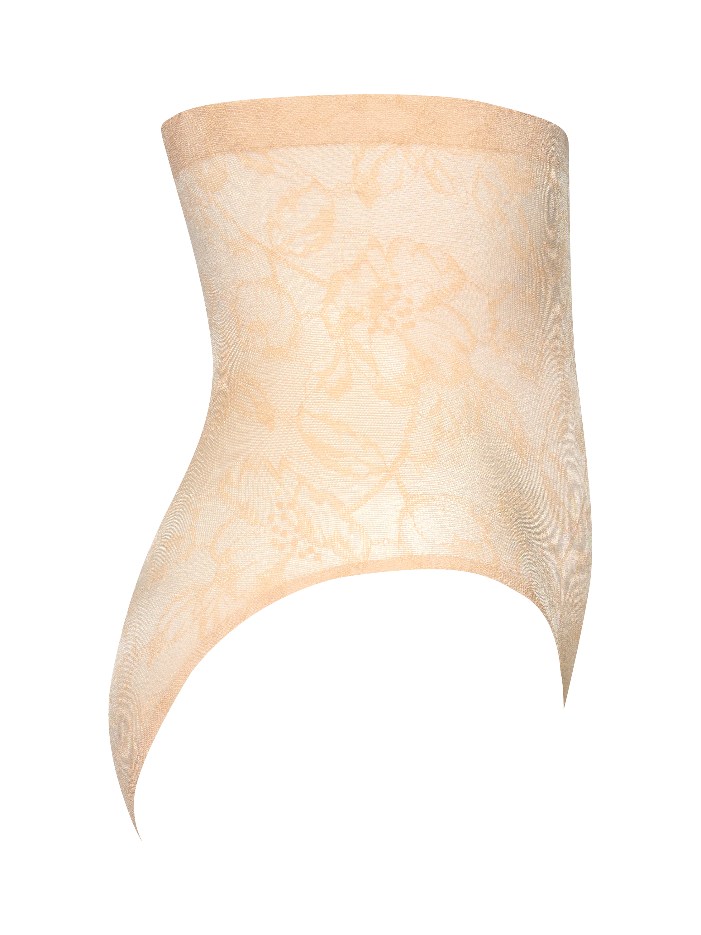 Product image 6 of 7, which shows Bye Bra Lace High Waist Shaping Brief, Beige, S
