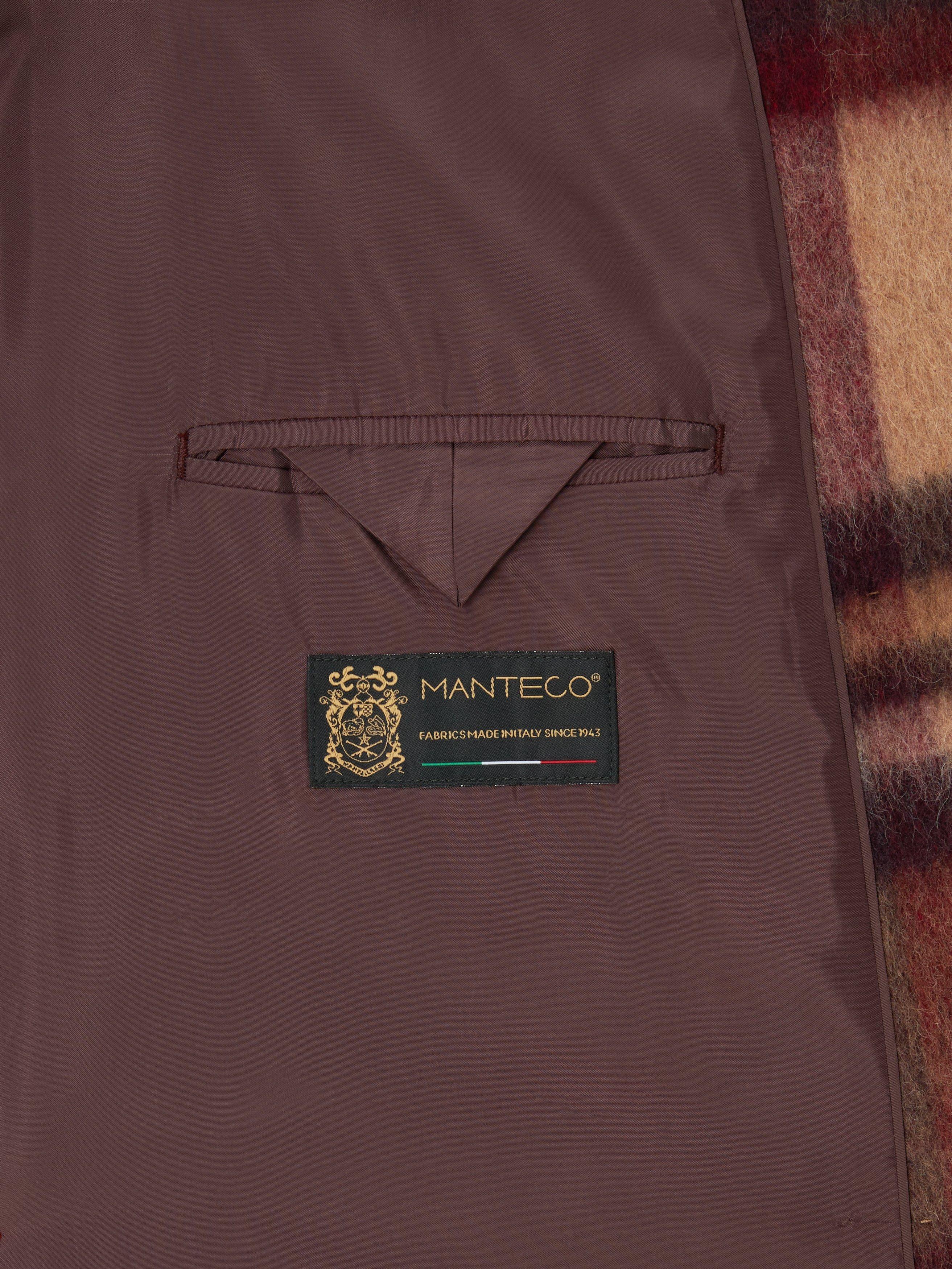 Product image 7 of 7, which shows John Lewis Manteco Wool Blend Maxi Check Coat, Multi, 8