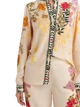 Raishma Nancy Floral Print Shirt, Cream