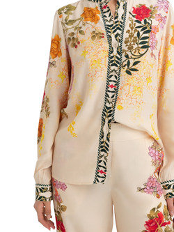 Raishma Nancy Floral Print Shirt, Cream - view 2, Cream