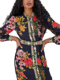 Raishma Brenna Floral Dress, Black