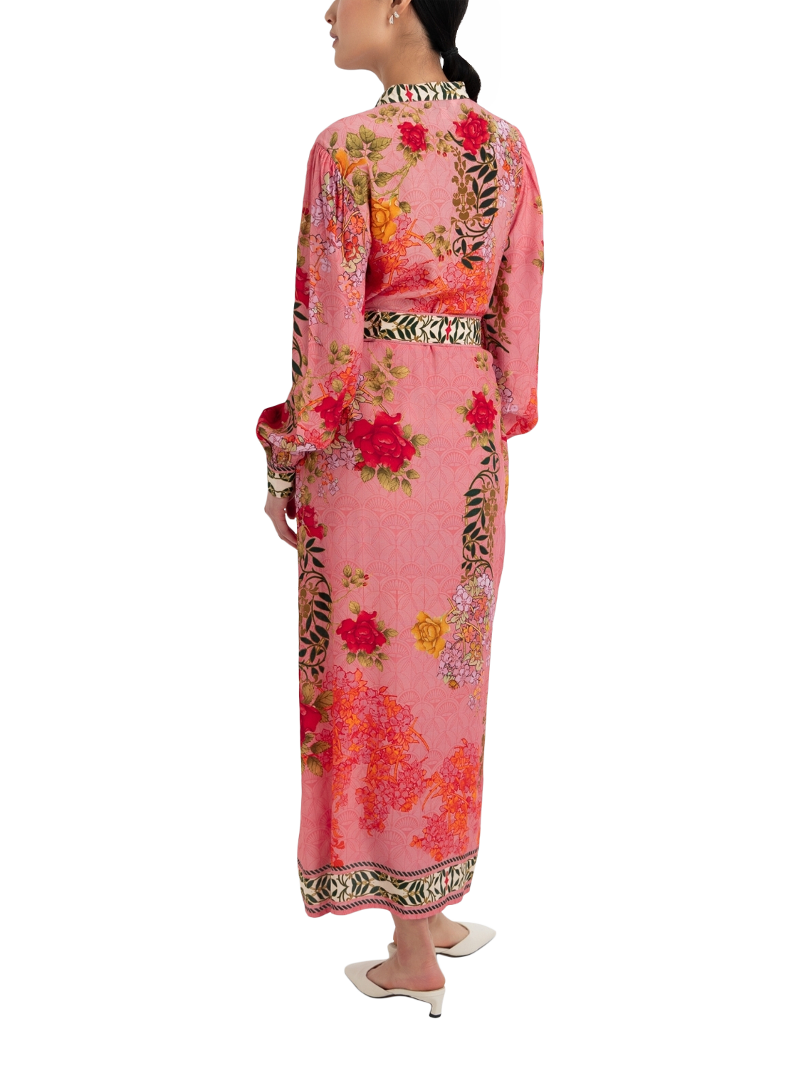 Product image 3 of 3, which shows Raishma Brenna Floral Dress, Pink, 8