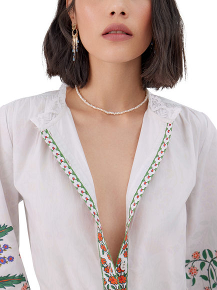 Raishma Angelina Shirt Dress, White - view 2, White