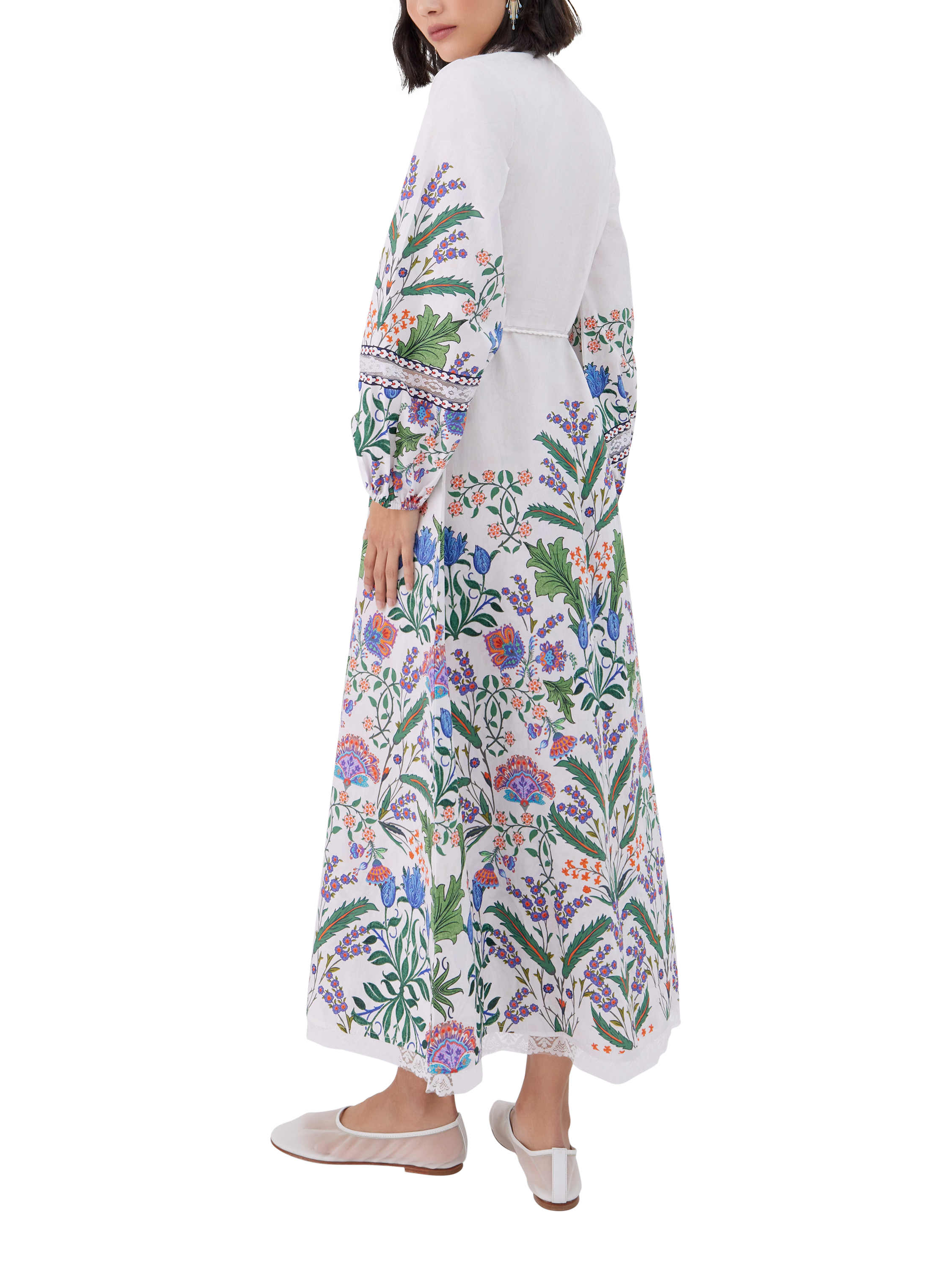 Product image 3 of 3, which shows Raishma Angelina Shirt Dress, White, 8