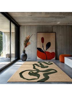Louis De Poortere Ribbon Spirit Rug - view 2, Garden Spirit Green