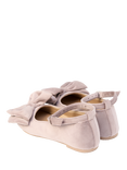 Angel & Rocket Kids' Velvet Double Bow Ankle Strap Shoes, Pink