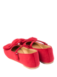 Angel & Rocket Kids' Velvet Bow Shoes, Red