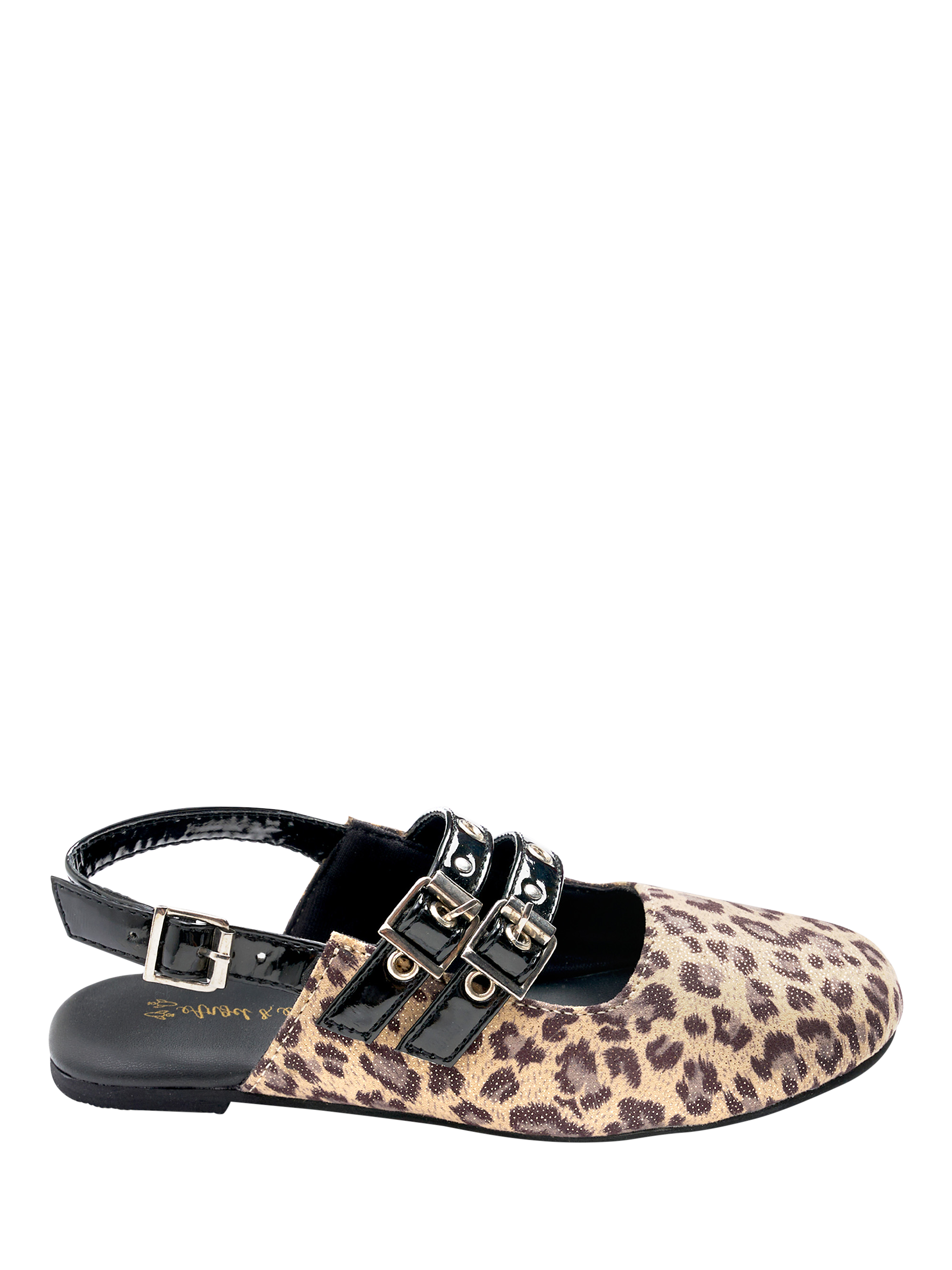 Product image 1 of 4, which shows Angel & Rocket Kids' Slingback Shoes, Leopard, EU25