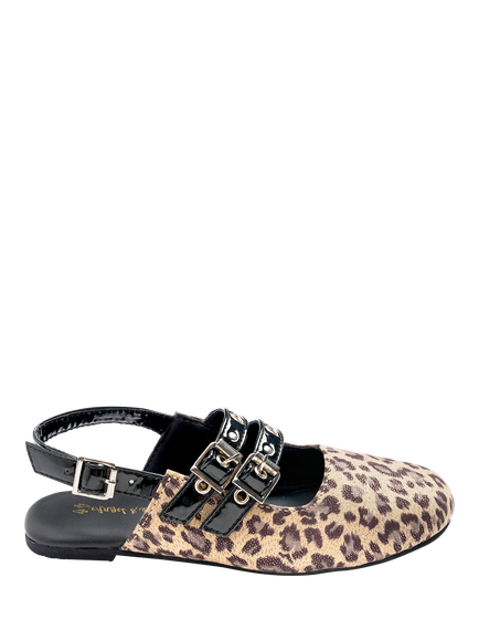 Angel & Rocket Kids' Slingback Shoes, Leopard, Leopard