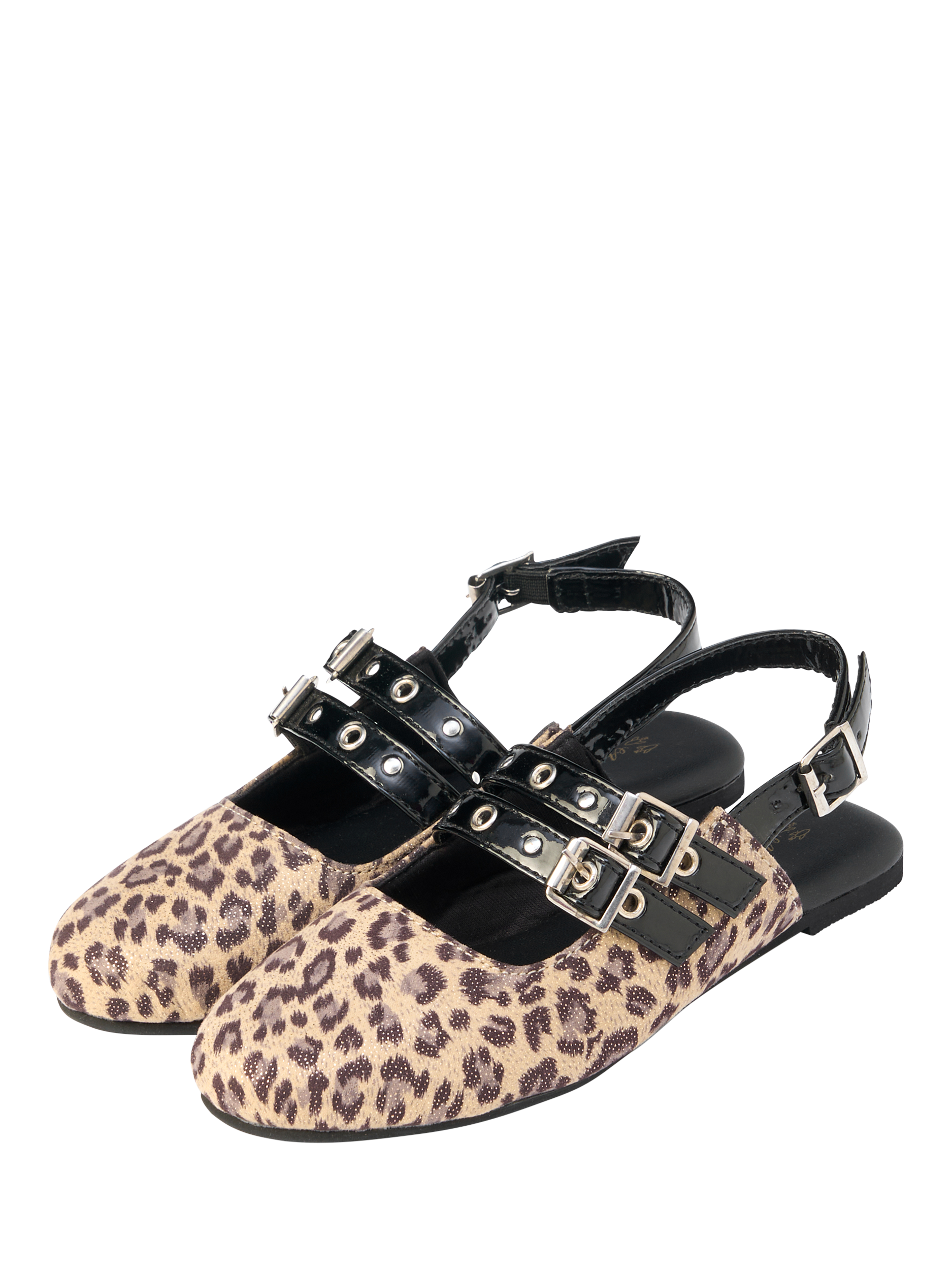 Product image 2 of 4, which shows Angel & Rocket Kids' Slingback Shoes, Leopard, EU25