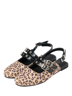 Angel & Rocket Kids' Slingback Shoes, Leopard - view 2, Leopard