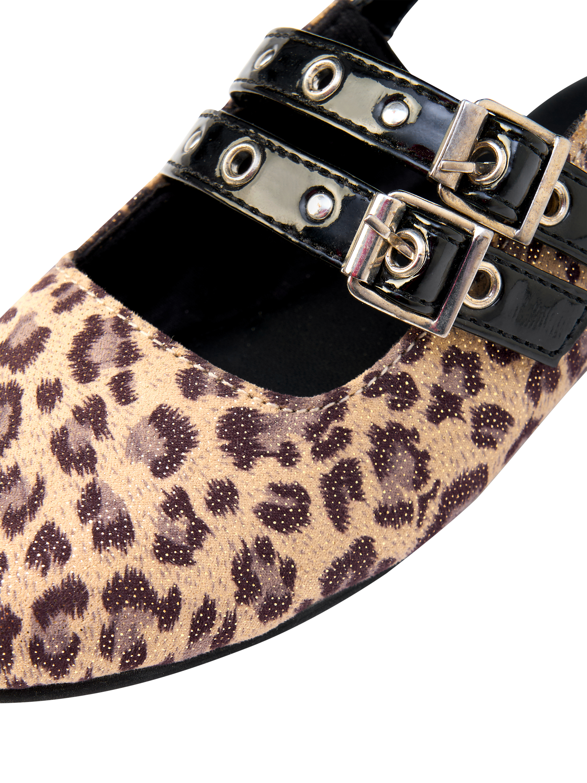 Product image 4 of 4, which shows Angel & Rocket Kids' Slingback Shoes, Leopard, EU25