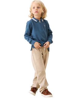 Angel & Rocket Kids' Smart Jersey Joggers, Stone - view 2, Stone