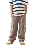 Angel & Rocket Kids' Fleece Cargo Trousers, Brown