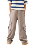 Angel & Rocket Kids' Fleece Cargo Trousers, Brown