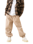 Angel & Rocket Kids' Balloon Fit Cord Trousers, Stone