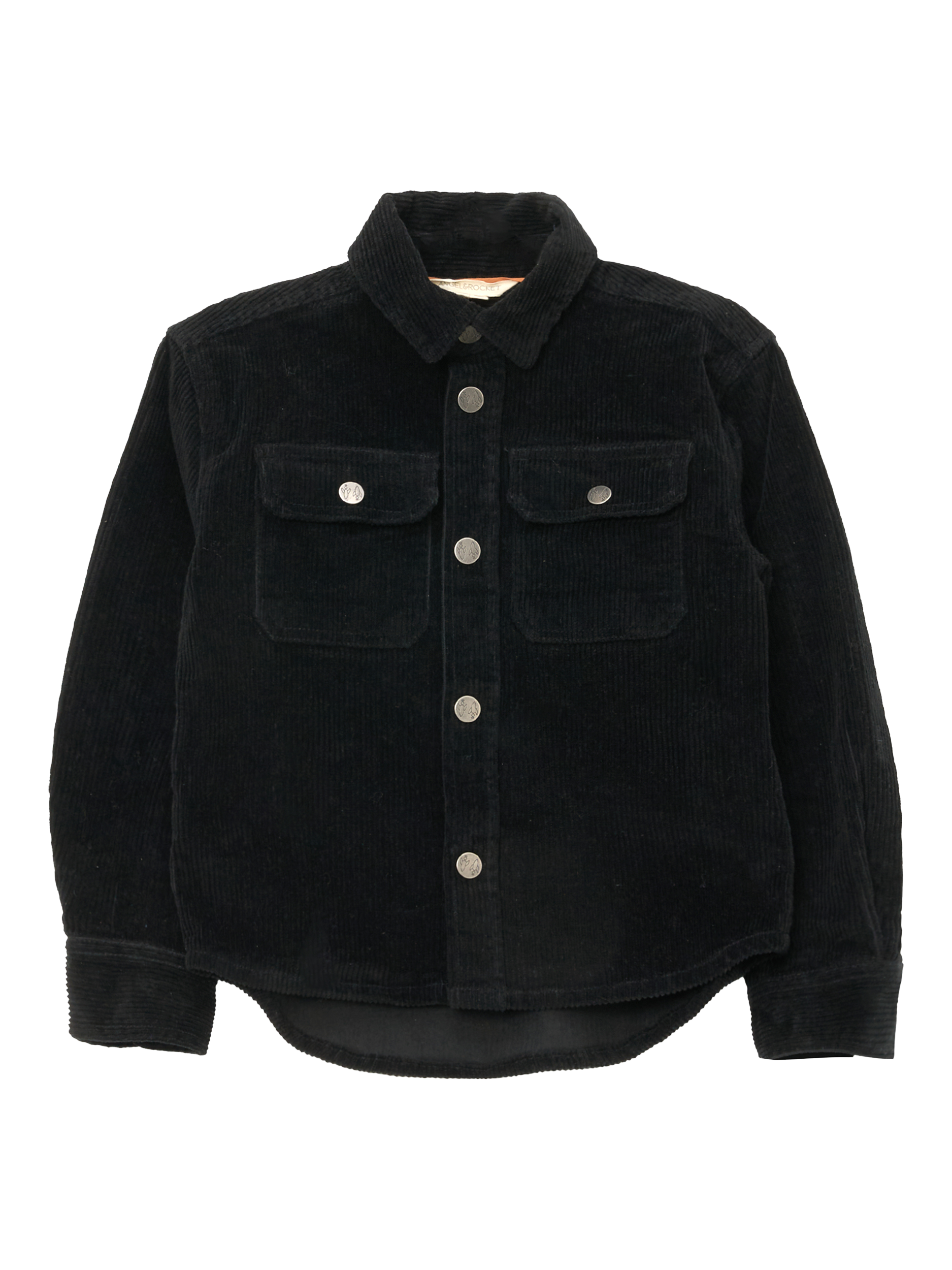 Product image 5 of 7, which shows Angel & Rocket Kids' Cord Shirt, Black, 3 years