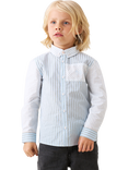 Angel & Rocket Kids' Cotton Cut & Sew Shirt, Blue
