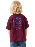 Angel & Rocket Kids' RF Graphic T-Shirt, Burgundy