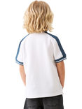 Angel & Rocket Kids' Cotton Knit Polo Shirt, White