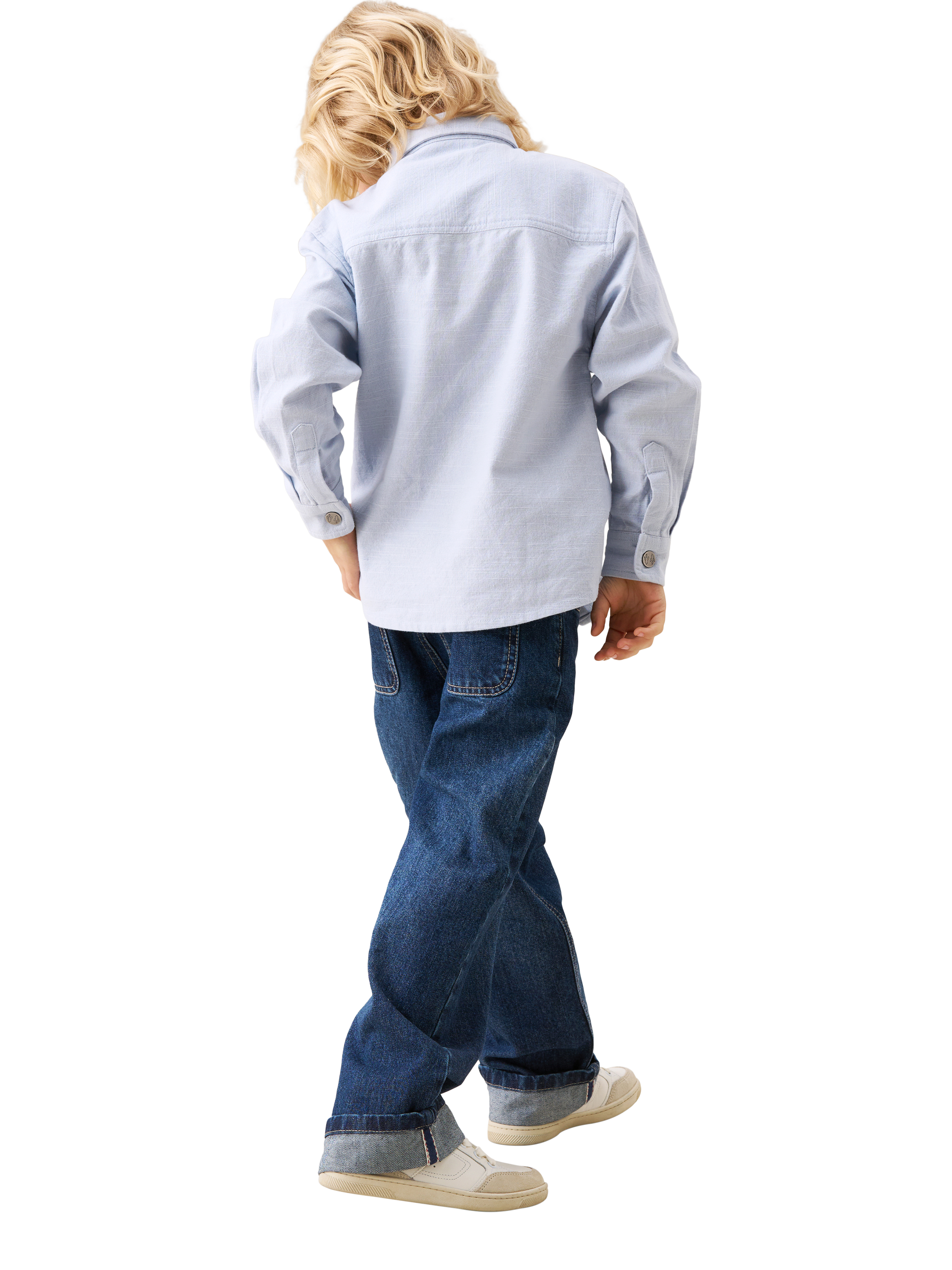 Product image 3 of 6, which shows Angel & Rocket Kids' Straight Fit Jeans, Blue, 3 years