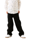 Angel & Rocket Kids' Straight Denim Jeans, Black