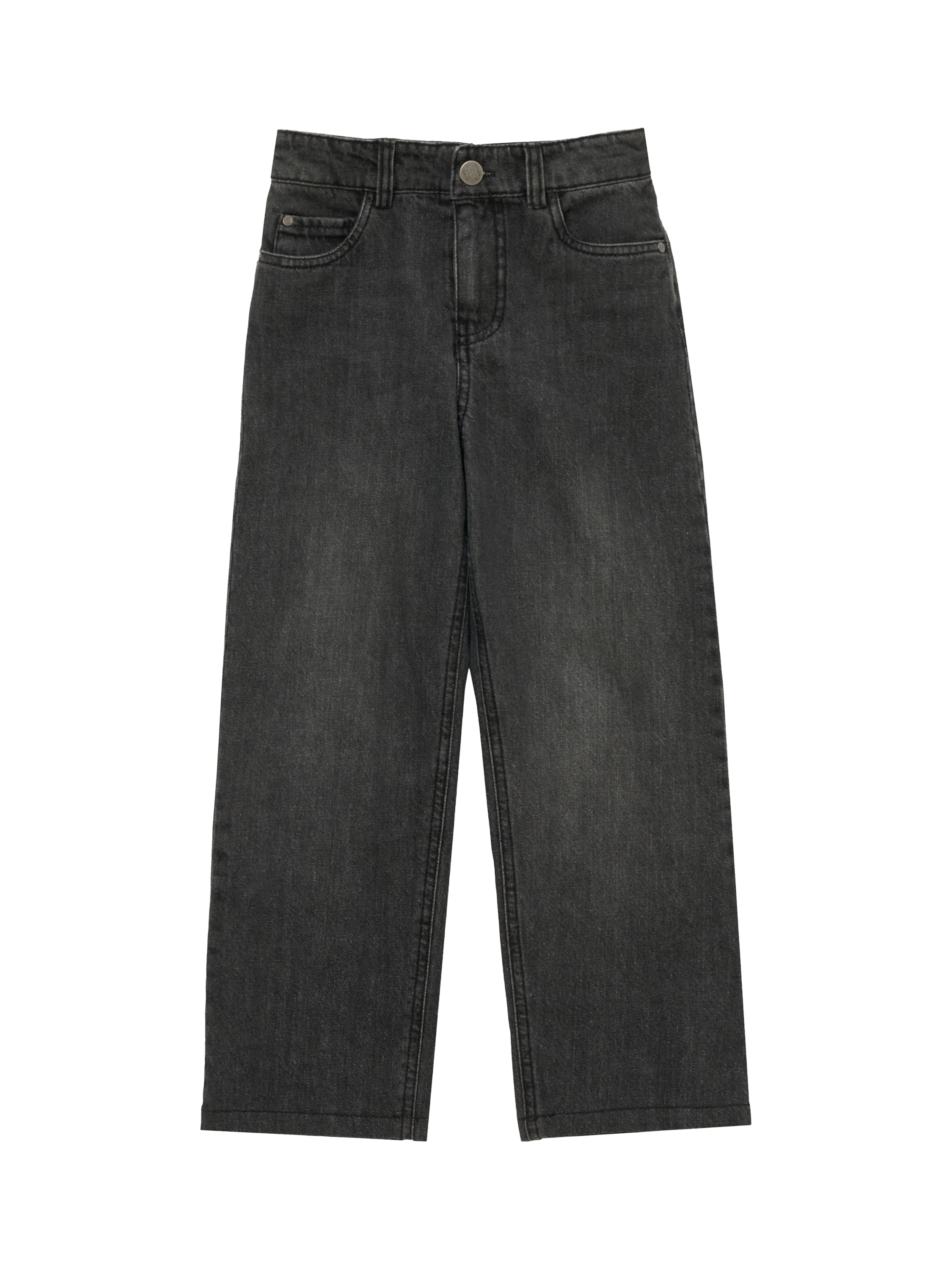 Product image 3 of 5, which shows Angel & Rocket Kids' Loose Fit Jeans, Grey, 3 years