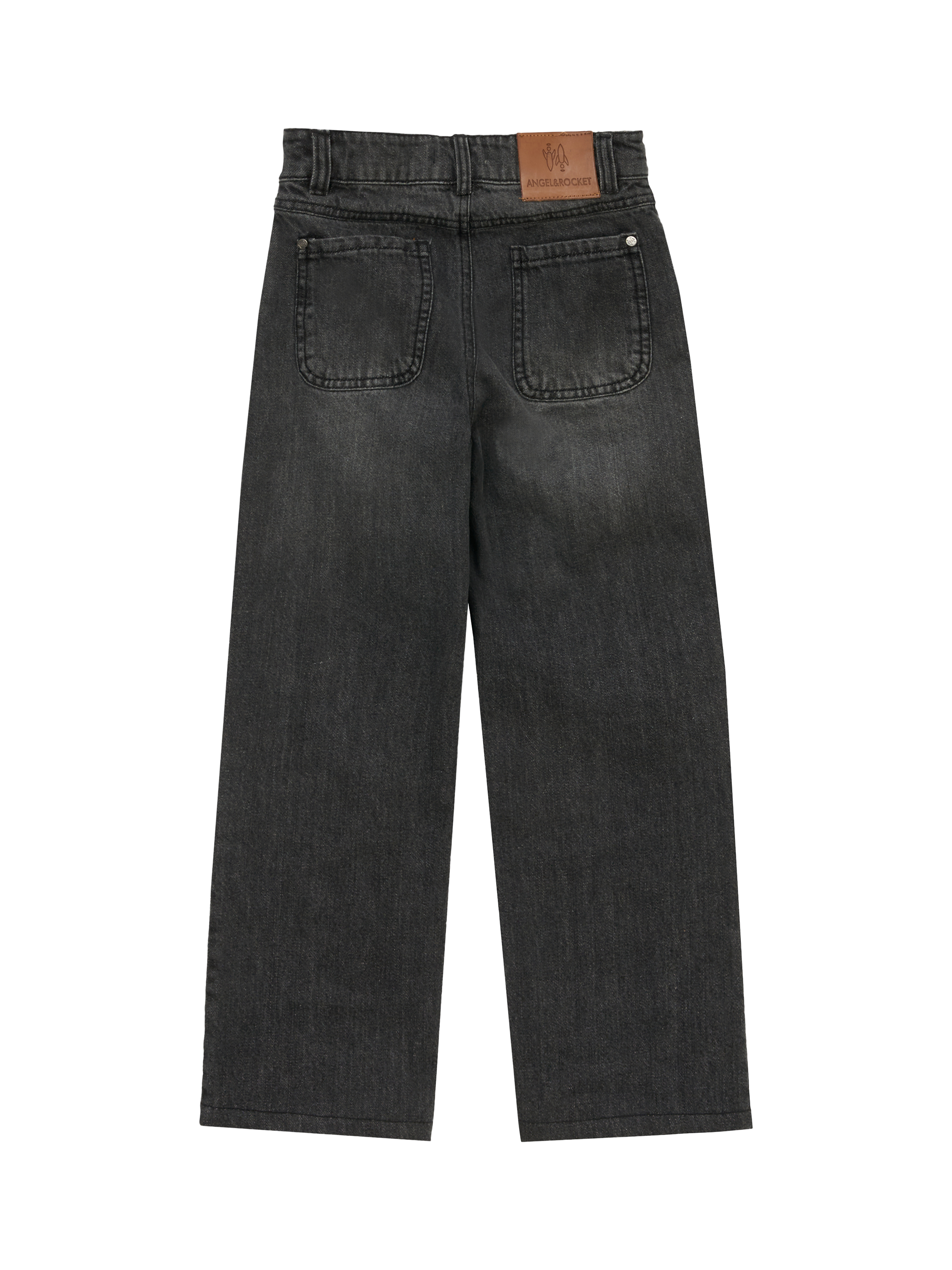Product image 4 of 5, which shows Angel & Rocket Kids' Loose Fit Jeans, Grey, 3 years