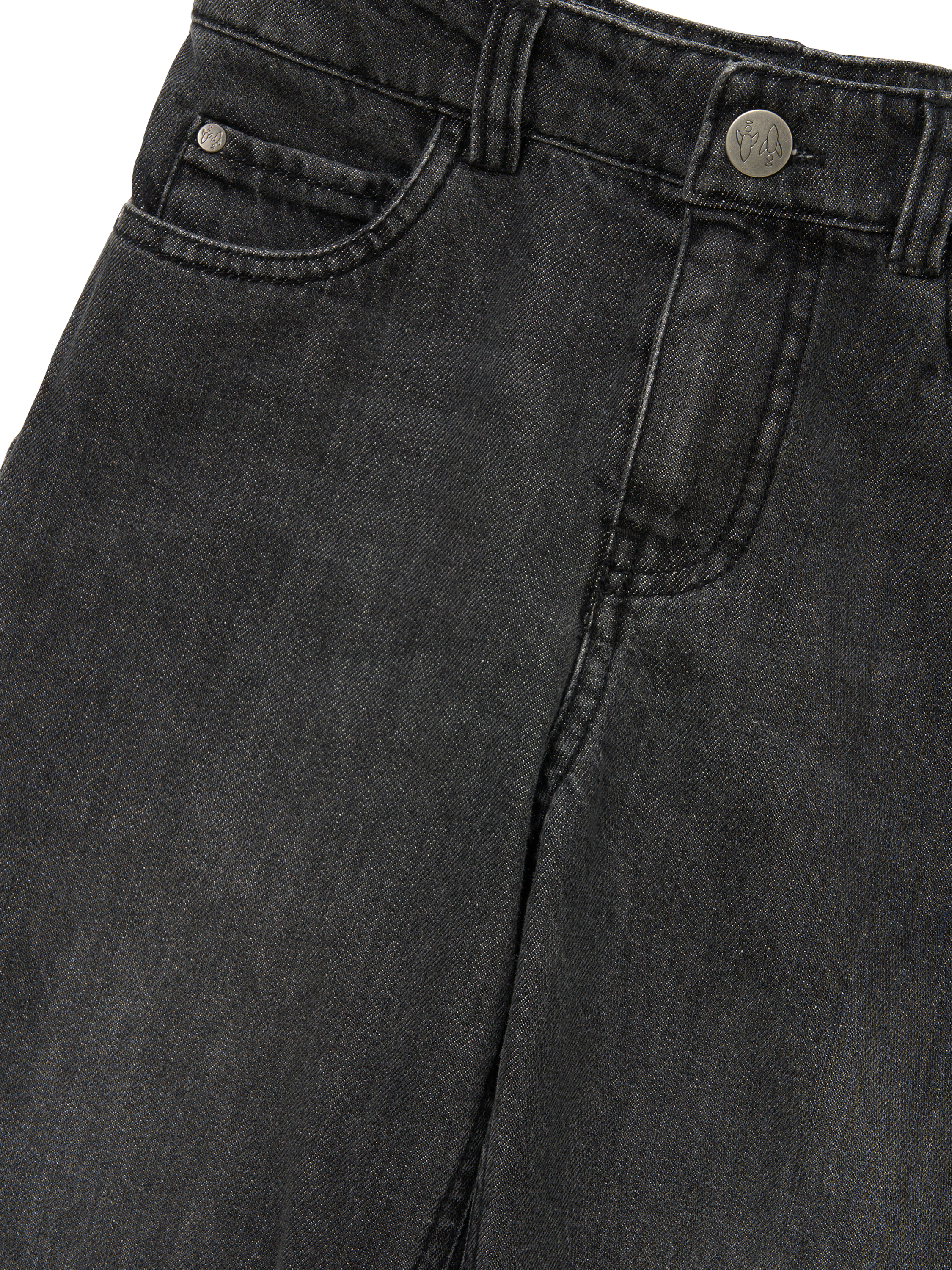 Product image 5 of 5, which shows Angel & Rocket Kids' Loose Fit Jeans, Grey, 3 years