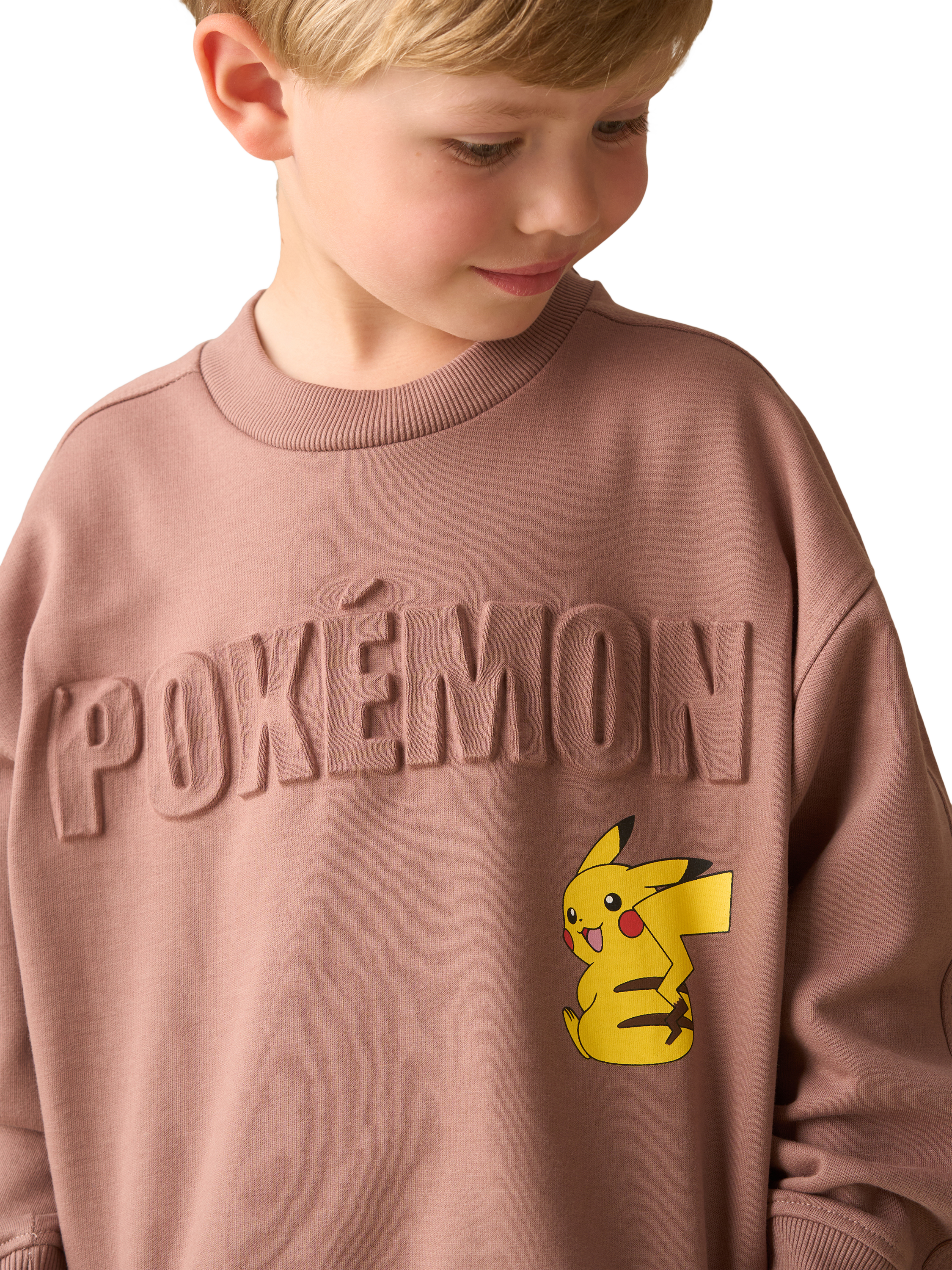 Product image 2 of 6, which shows Angel & Rocket Pokémon Sweater, Taupe, 3-4 years