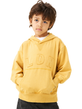 Angel & Rocket Kids' Cotton Blend Relaxed Graphic Hoodie, Gold