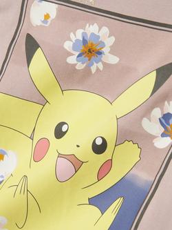 NAME IT Kids' Cotton Blend Long Sleeved Pokémon T-Shirt, Burnished Lilac - view 2, Burnished Lilac