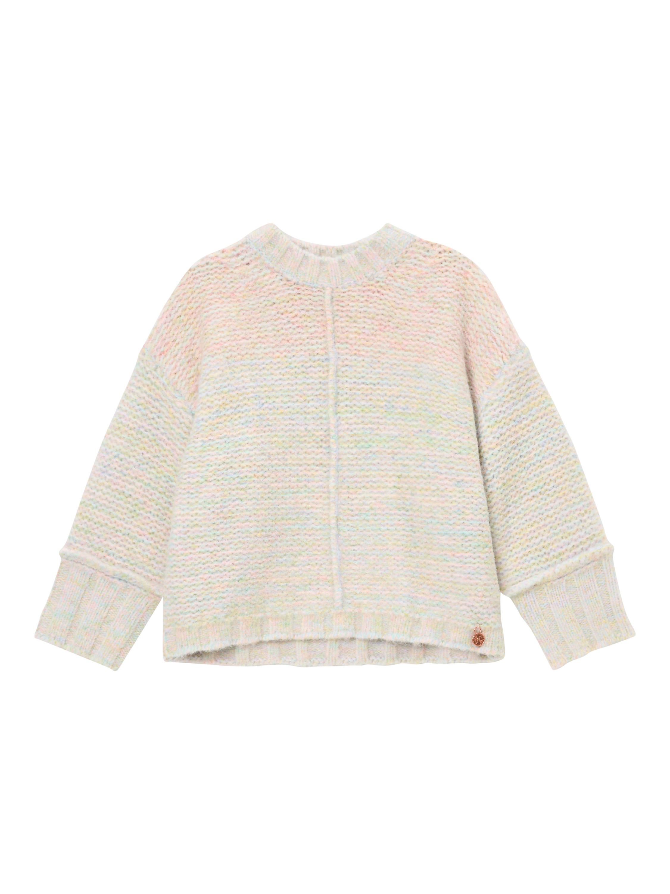 Product image 4 of 6, which shows Angel & Rocket Kids' Pastel Space Jumper, Multi, 3-4 years