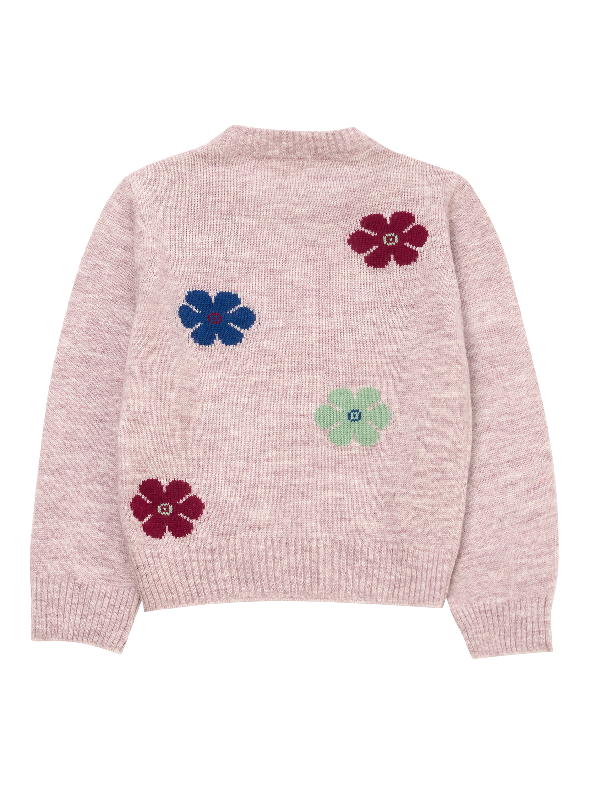 Product image 6 of 7, which shows Angel & Rocket Kids' Flower Jumper, Purple, 3-4 years