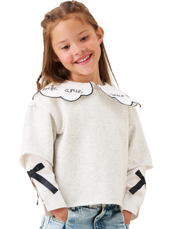 Angel & Rocket Kids' Mock Shirt and Sweatshirt, Grey, Grey