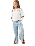 Angel & Rocket Kids' Mock Shirt and Sweatshirt, Grey