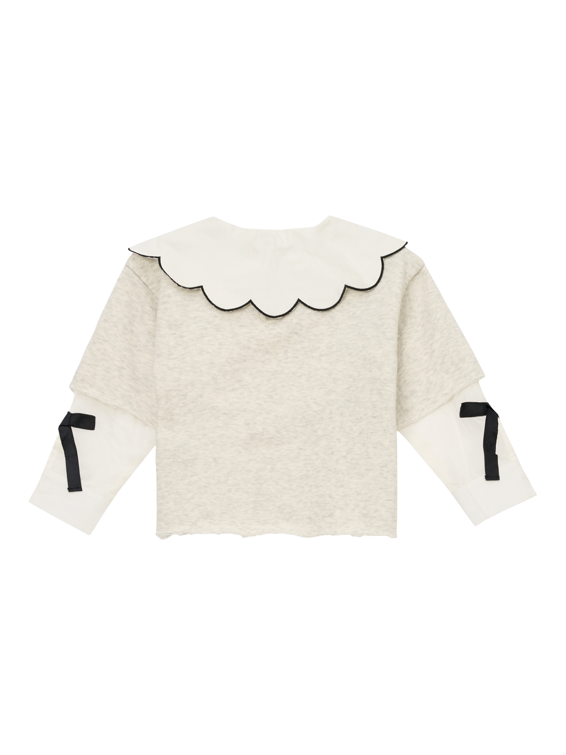 Product image 6 of 7, which shows Angel & Rocket Kids' Mock Shirt and Sweatshirt, Grey, 3-4 years