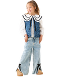 Angel & Rocket Kids' Leo Denim Gilet, Denim