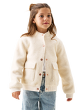Angel & Rocket Kids' Boucle Jacket, Cream