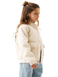 Angel & Rocket Kids' Boucle Jacket, Cream