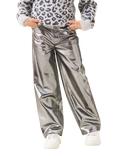 Angel & Rocket Kids' Metallic Wide Leg Jeans, Silver