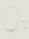 Monsoon Kids' Flower and Butterfly Jewellery Set, Pink