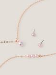Monsoon Kids' Pearl Jewellery Set, Pink