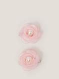 Monsoon Kids' Pearl Flower Hair Clip Set, Pack of 2