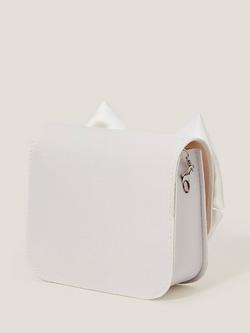 Monsoon Kids' Pearl Bow Bridesmaid Bag, Ivory - view 2, Ivory